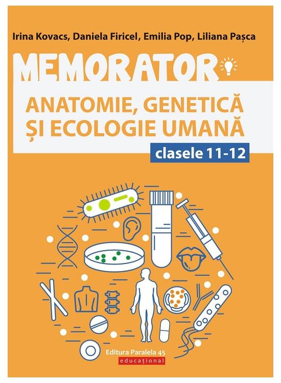 Copertă produs Memorator de anatomie, genetică și ecologie umană pentru clasele XI-XII - gallery big 1