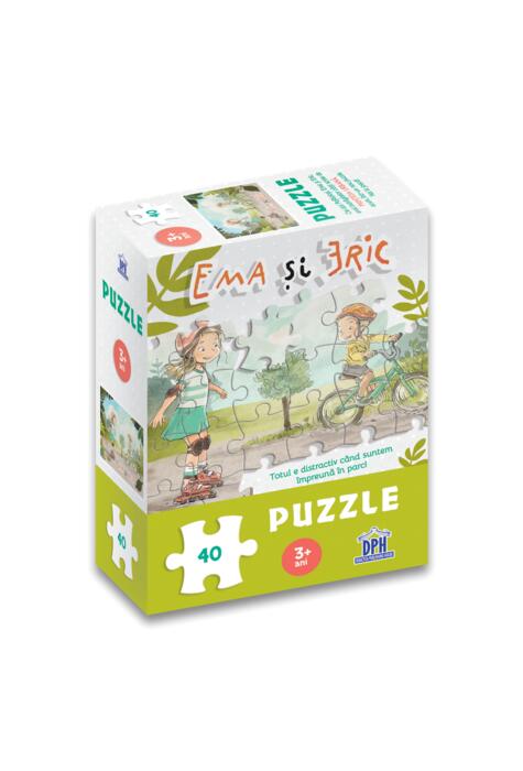 Copertă produs Ema și Eric &icirc;n parc: Puzzle