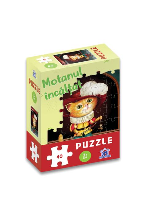 Copertă produs Motanul &Icirc;ncălțat: Puzzle