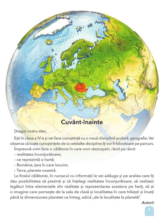 Copertă produs Geografie. Manual pentru clasa a IV-a - gallery big 2