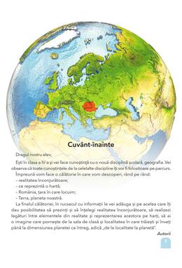 Copertă produs Geografie. Manual pentru clasa a IV-a