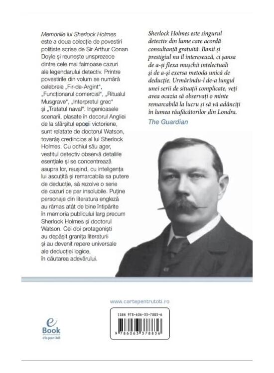 Copertă produs Memoriile lui Sherlock Holmes (Carte pentru toți) - gallery big 2