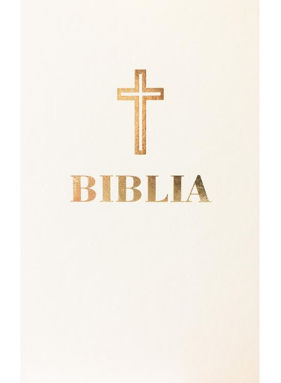 Copertă produs Biblia centenar (albă mare, aurie, piele ecologică) - gallery big 1