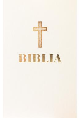 Copertă produs Biblia centenar (albă mare, aurie, piele ecologică)