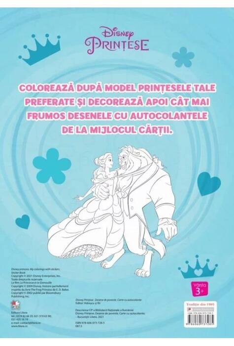 Disney. Prințese. Desene de poveste. Carte cu autocolante
