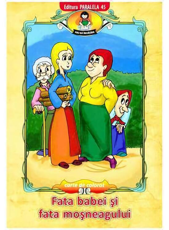 Copertă produs Fata babei și fata moșneagului - carte de colorat - gallery big 1