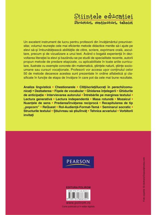 Copertă produs 50 de metode de instruire pentru a facilita &icirc;nțelegerea unui text. Aplicabile &icirc;n toate ariile curriculare - gallery big 2