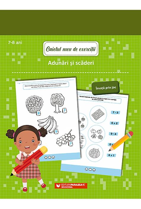 Copertă produs Caietul meu de exerciții. Adunări și scăderi. 7-8 ani