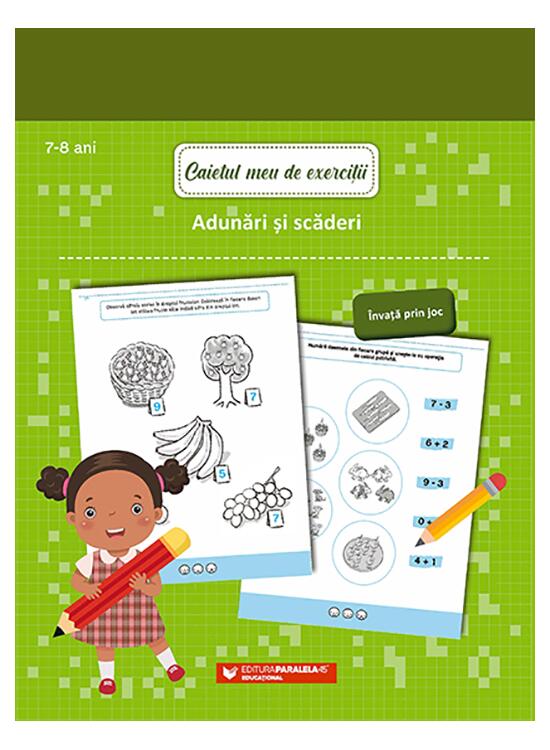 Copertă produs Caietul meu de exerciții. Adunări și scăderi. 7-8 ani - gallery big 1