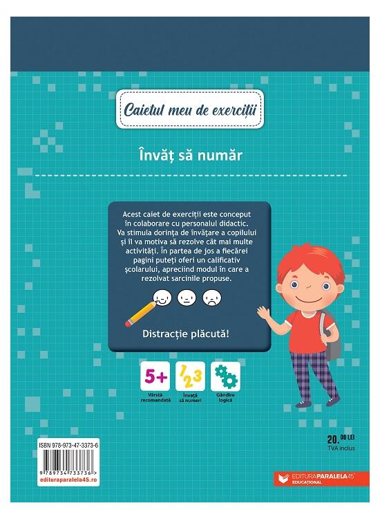 Copertă produs Caietul meu de exerciții. Învăț să număr. 5-6 ani - gallery big 2