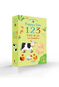 Copertă produs Povești de la fermă. Poppy și Sam. 1, 2, 3. Cărți de joc cu numere