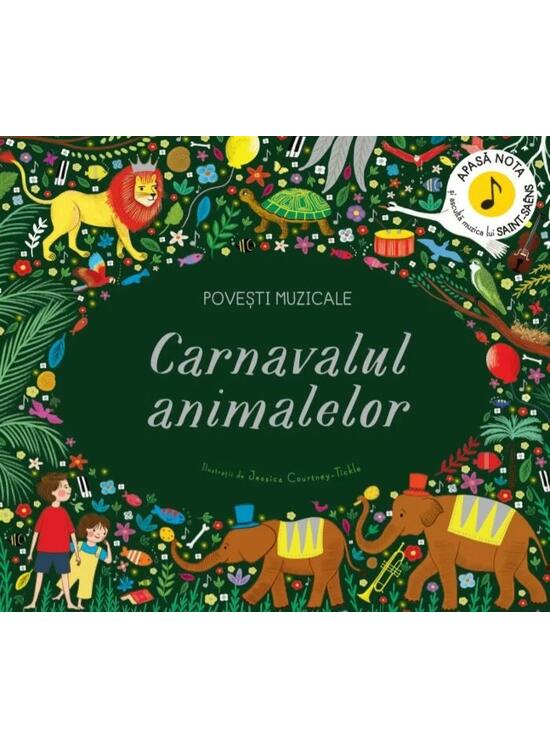 Copertă produs Povești muzicale. Carnavalul animalelor. Carte cu sunete - gallery big 1
