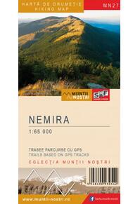 Copertă produs Munții Nemira. Hartă de drumeție