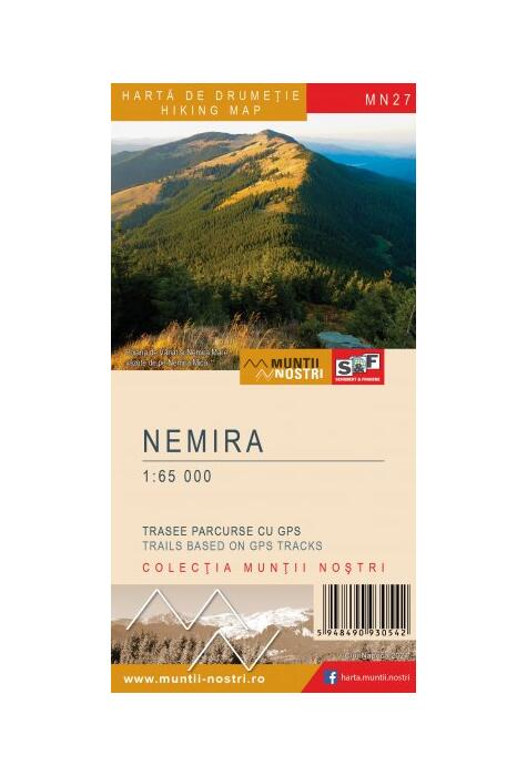 Copertă produs Munții Nemira. Hartă de drumeție