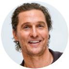Fotografie autor Matthew McConaughey