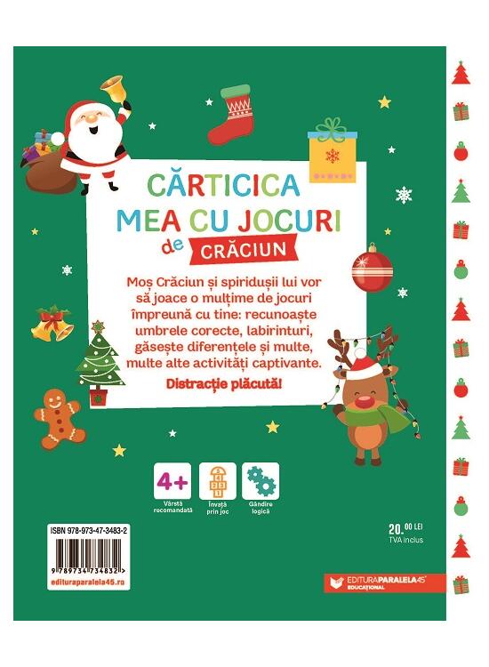 Copertă produs Cărticica mea cu jocuri de Crăciun (4 ani+) - gallery big 2