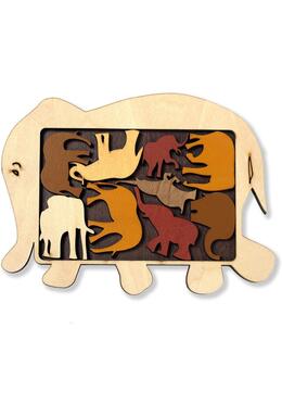 Copertă produs Puzzle Logic Cu Animale Constantin - Elephant Parade