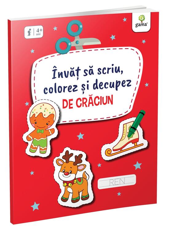 Copertă produs &Icirc;nvăț să scriu, colorez și decupez de Crăciun - gallery big 1