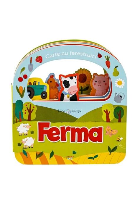 Copertă produs Bebe &icirc;nvață. Ferma. Carte cu ferestruici
