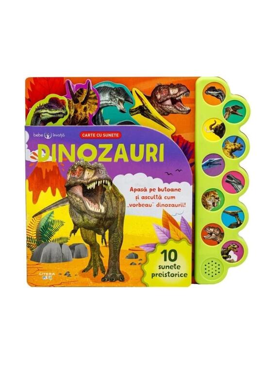 Copertă produs Bebe &icirc;nvață. Dinozauri. Carte cu sunete - gallery big 1
