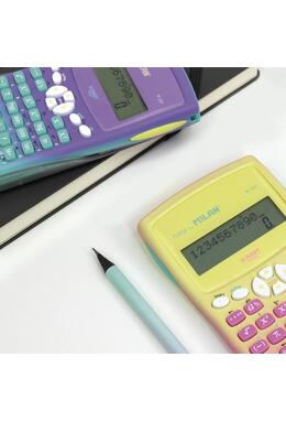 Copertă produs Calculator științific Milan Sunset M240, 10+2 cifre, roz