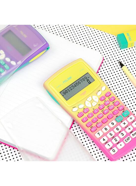 Copertă produs Calculator științific Milan Sunset M240, 10+2 cifre, roz - gallery big 4