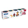 Copertă produs Plastilină ușoară Milan, 5 borcane x 142g, Glitter Soft Dough - gallery small 