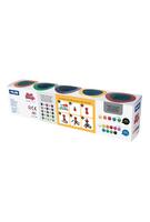 Imagine produs Plastilină ușoară Milan, 5 borcane x 142g, Glitter Soft Dough