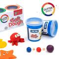 Copertă produs Plastilină ușoară Milan, 5 borcane x 142g, Glitter Soft Dough - gallery small 
