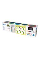 Imagine produs Plastilină ușoară Milan, 5 borcane x 142g, Neon Soft Dough