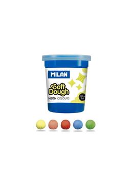 Copertă produs Plastilină ușoară Milan, 5 borcane x 142g, Neon Soft Dough