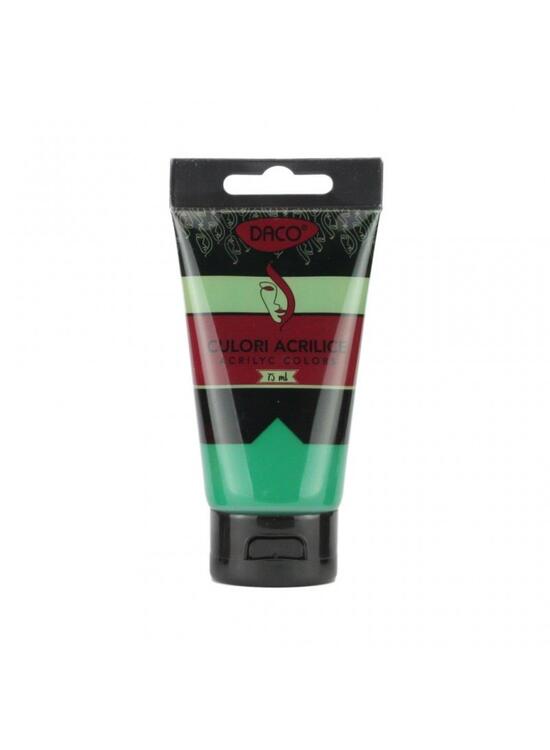 Copertă produs Culori acril 75 ml DACO, verde viridian - gallery big 1
