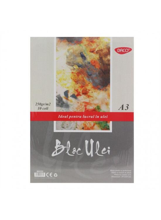 Copertă produs Bloc Ulei DACO A3 250g, 10 File - BD325 - gallery big 1