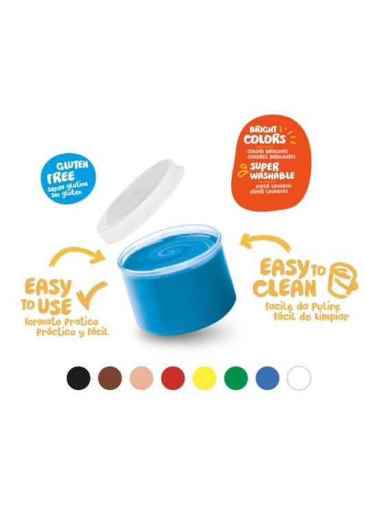 Copertă produs Acuarele Carioca Baby Finger Paint, 8 borcane x 50ml - gallery big 2