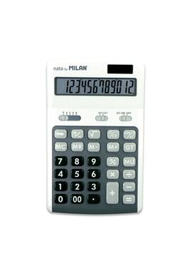 Copertă produs Calculator de birou Milan,12 cifre, gri
