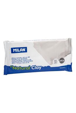 Copertă produs Lut natural pentru modelaj Milan, alb, 400g