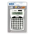 Copertă produs Calculator de birou Milan,12 cifre, alb-negru - gallery small 