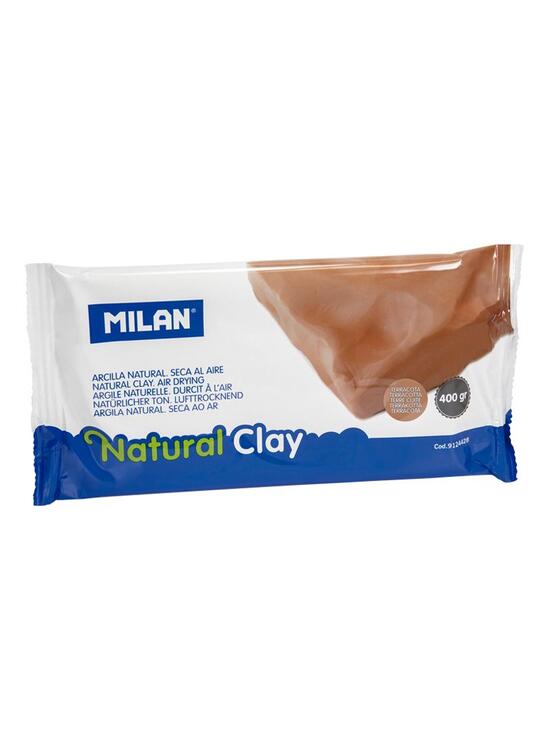 Copertă produs Lut natural pentru modelaj Milan, teracotă, 400g - gallery big 1