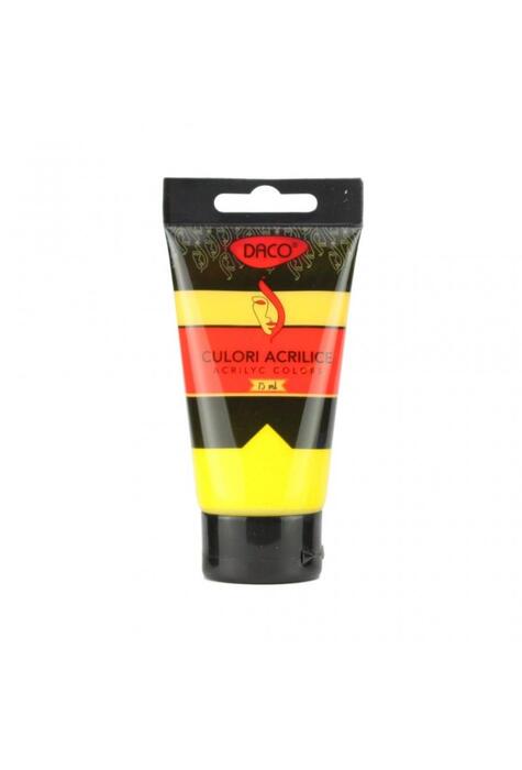 Copertă produs Culori acril 75 ml DACO, galben mediu