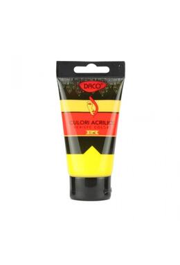 Copertă produs Culori acril 75 ml DACO, galben mediu