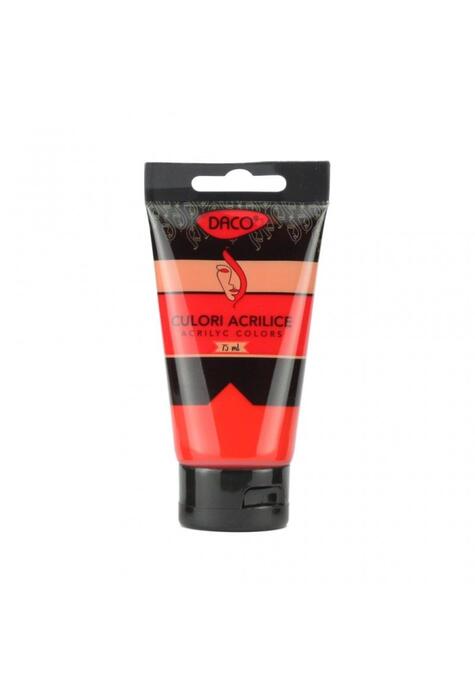 Copertă produs Culori acril 75 ml DACO, roșu scarlet