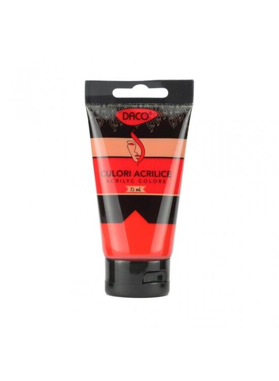 Copertă produs Culori acril 75 ml DACO, roșu scarlet - gallery big 1