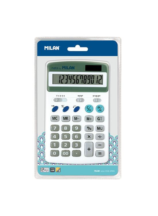 Copertă produs Calculator de birou Milan, 12 cifre, alb - gallery big 1
