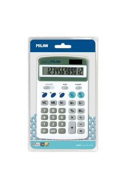 Copertă produs Calculator de birou Milan, 12 cifre, alb