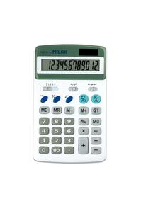 Copertă produs Calculator de birou Milan, 12 cifre, alb