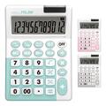 Copertă produs Calculator de birou antibacterian Milan +, 12 cifre, alb-turcoaz / alb-roz / alb-gri - gallery small 