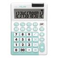 Copertă produs Calculator de birou antibacterian Milan +, 12 cifre, alb-turcoaz / alb-roz / alb-gri - gallery small 