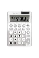 Imagine produs Calculator de birou antibacterian Milan +, 12 cifre, alb-turcoaz / alb-roz / alb-gri
