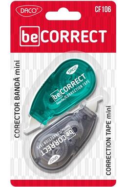 Copertă produs Set mini bandă corectoare DACO beCORRECT, 2 buc