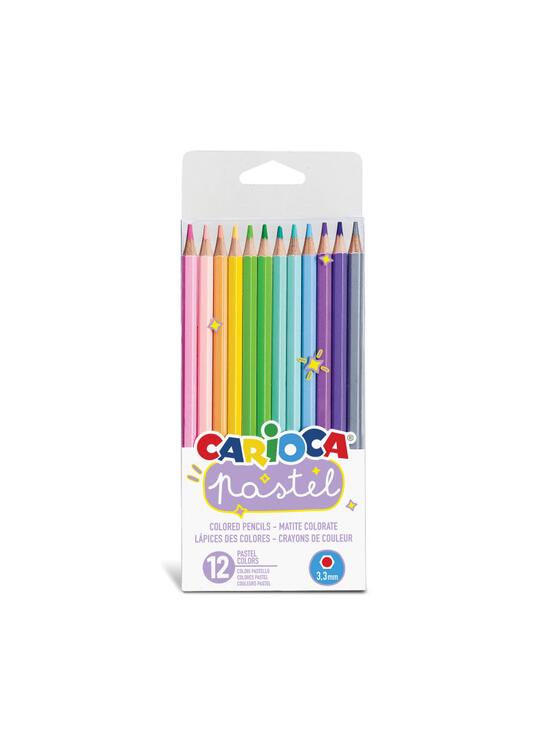 Copertă produs Creioane colorate Carioca Pastel, 12 culori, formă hexagonală - gallery big 1